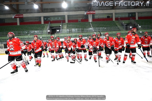 2019-11-16 Valpellice Bulldogs-Hockey Milano Bears 8479 Squadra